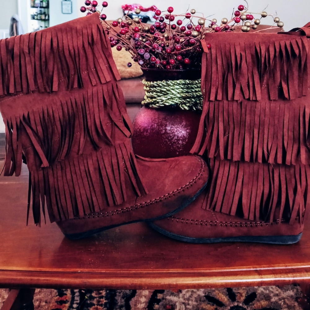 *STYLISH* Brown Moccasin Style Khol's Boots